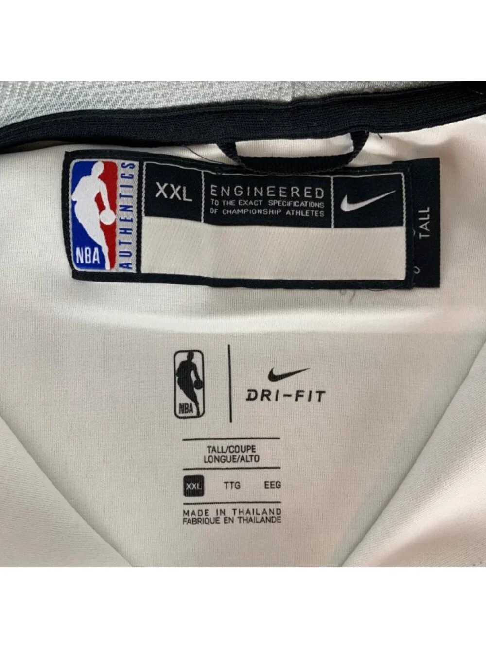 Phoenix Suns NBA Gray Nike Authentic Full Zip Hooded Shooting Jacket Mens 2XLT
